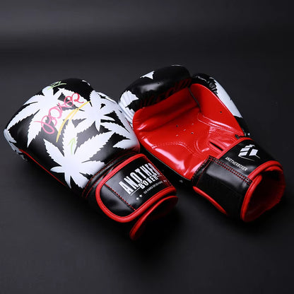 Boxing Gloves 6 12 14Oz PU Leather Muay Thai Guantes De Boxeo Sanda Free Fight MMA Kick Boxing Training Glove for Men Women Kids