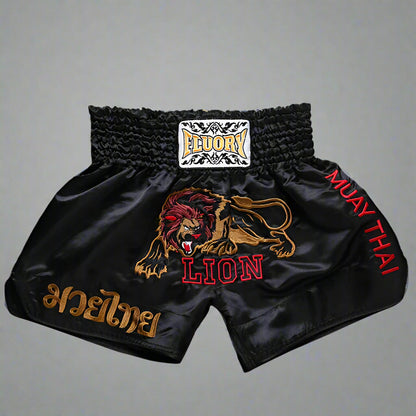 Embroidered Lion Muay Thai Shorts